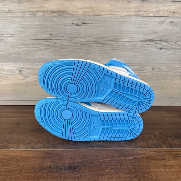 Nike Air Jordan 1 Mid Womens Size 8 Dark Powder Blue Summit Grey BQ6472 400 - Picture 8 of 9